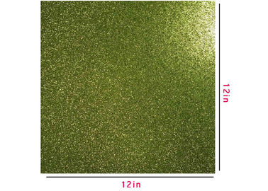 ประเทศจีน กระดาษ Glitter สีเขียวขนาด 300 กรัมสมุดบันทึก Scrapbooking สองด้าน ผู้ผลิต