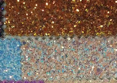 ประเทศจีน 1.38 เมตรกว้างกำแพงครอบคลุม 3D Glitter Fabric สำหรับวอลล์เปเปอร์รองเท้าและกระเป๋า ผู้ผลิต