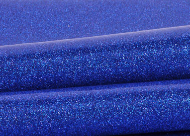 ประเทศจีน สีฟ้า Pvc Glitter ผ้ากับด้านล่างของผ้าสิ่งทอพิเศษเนื้อผ้า Sparkle Glitter ผู้ผลิต
