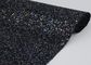 ผ้าฝ้ายสีดำ Backing Laser Glitter สีดำ, Sparkle ผสมวัสดุผ้า Glitter ผู้ผลิต